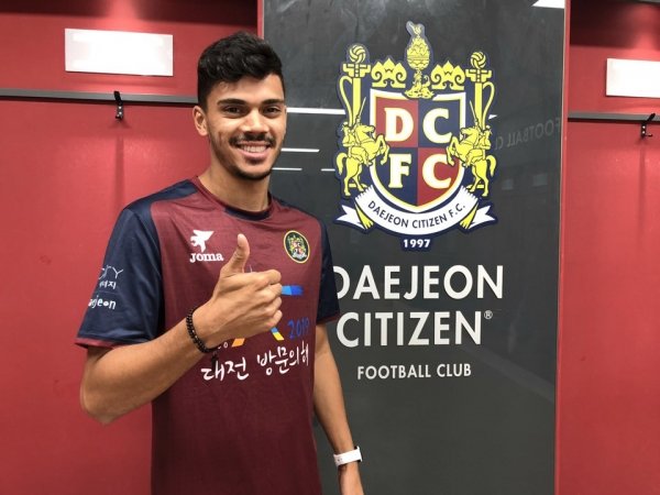 Matheus Pato está de volta para o Daejeon Hana Citizen, da cidade de Daejeon, Coreia do Sul. Foto/Cedida