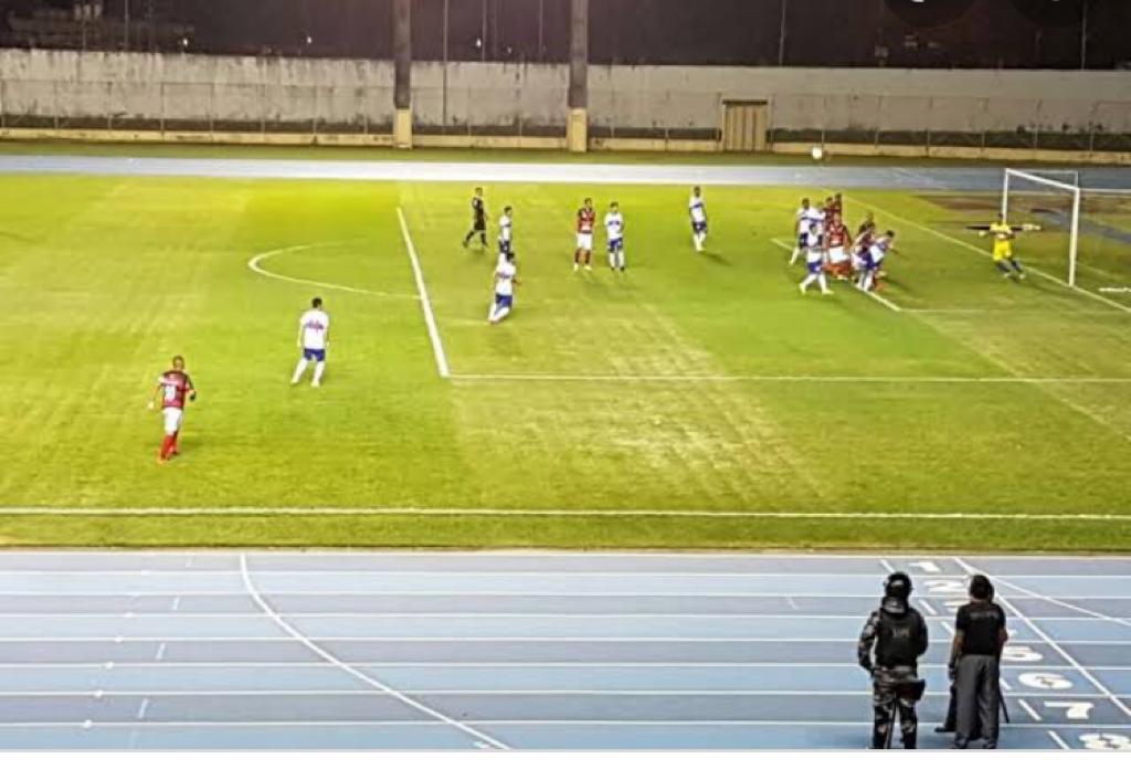 Atlético jogou no estádio Zerão, em Macapá, e sofreu a seguranda derrota na série D Foto: Cedida