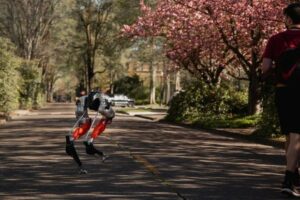 Robô bípede da Universidade do Oregon, nos EUA, bate recorde em corrida de 5 km
