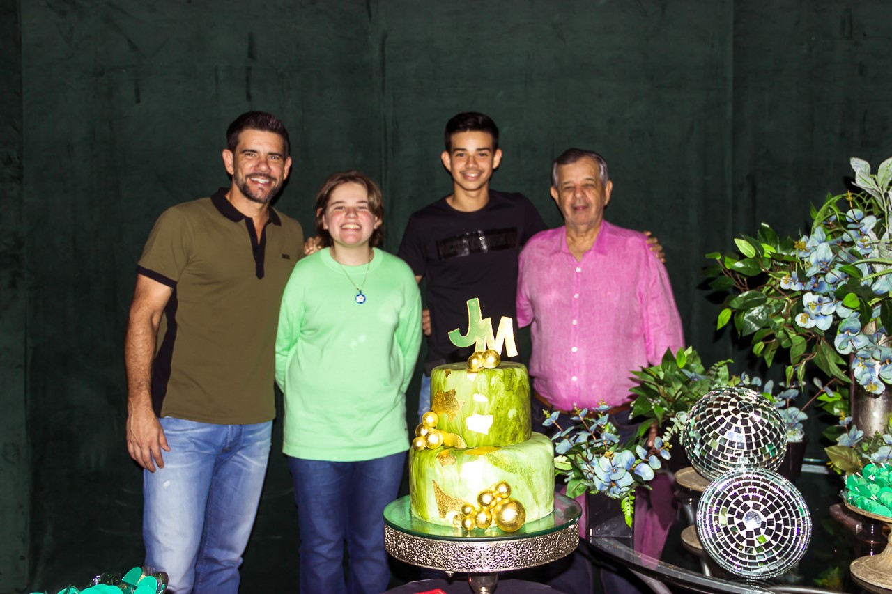Três gerações Marcelo, João Marcelo, Matheus e Osvaldo Dias.