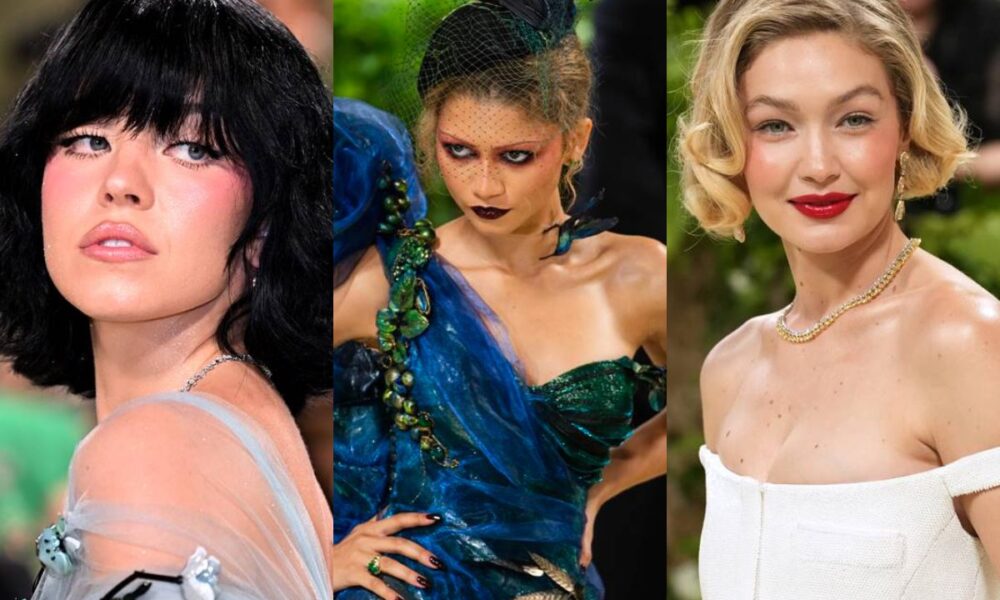 met-gala-2024:-confira-as-tendencias-de-cabelo-e-maquiagem-do-evento